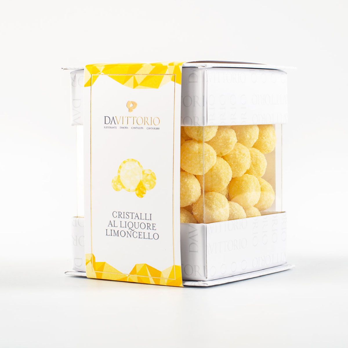 Limoncello liquor sugar crystals