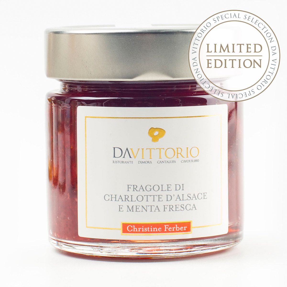 Alsace Charlotte strawberry and fresh mint jam